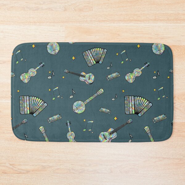 Item preview, Holographic Bluegrass Musical Instruments Sticker Pack/Seamless Pattern designed and sold by bloody-L.