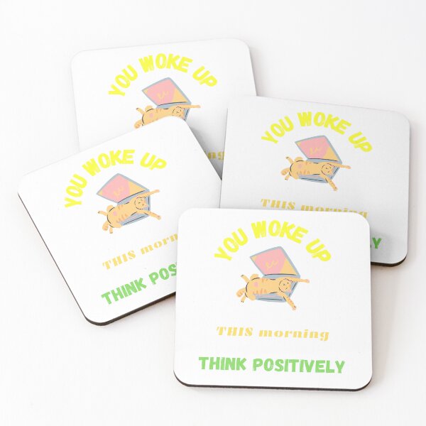 Item preview, You woke up this morning,think positively designed and sold by sebastiano01.