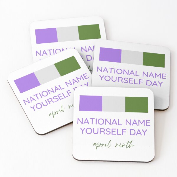 Item preview, Genderqueer Pride National Name Yourself Day April Ninth designed and sold by CJ Vanderbeek.