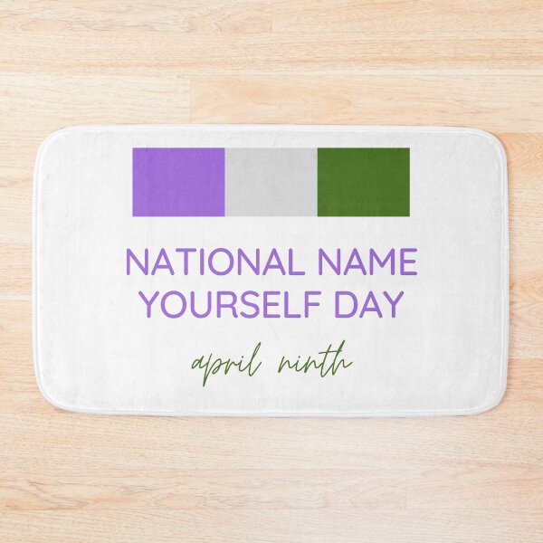 Item preview, Genderqueer Pride National Name Yourself Day April Ninth designed and sold by CJ Vanderbeek.