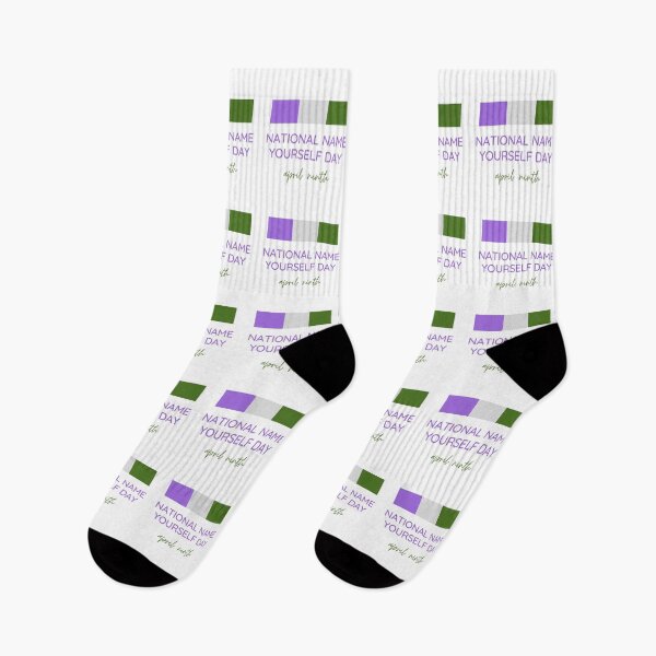 Item preview, Genderqueer Pride National Name Yourself Day April Ninth designed and sold by CJ Vanderbeek.