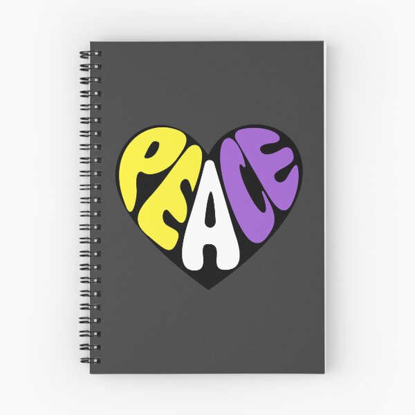 Item preview, Non Binary Peace Heart designed and sold by Pridish.