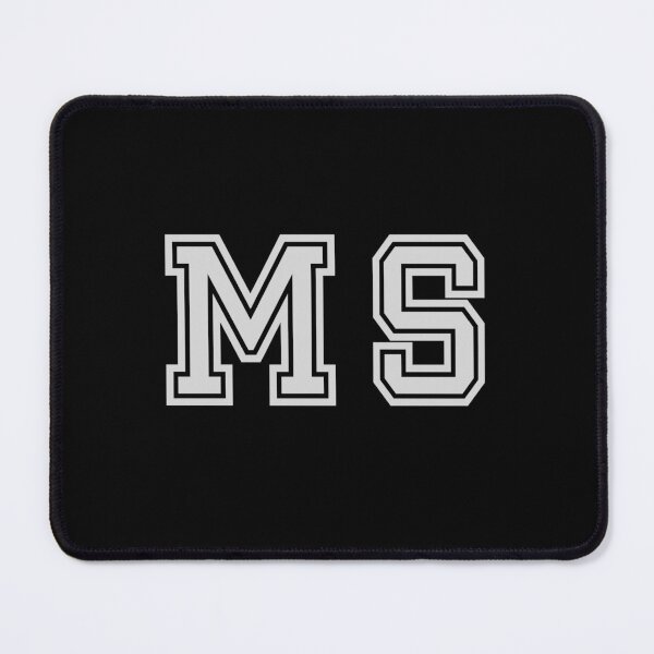 Item preview, M.S. Varsity Initials | Varsity Letters | Black And White | Personalised Gifts designed and sold by Avo And Sriracha.
