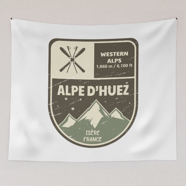 Item preview, Alpe d'Huez Western Alps Isère France designed and sold by KrisSidDesigns.