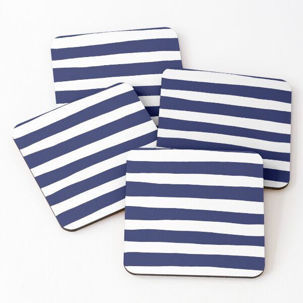 Item preview, Uneven Stripes - Blue and White designed and sold by LAEC-Shop.