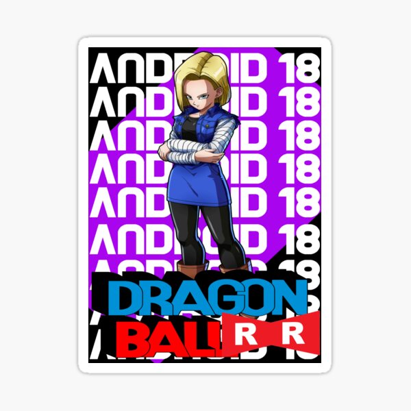 Dragon Ball Poster Android 17 and 18 with Logo 12in x 18in Free