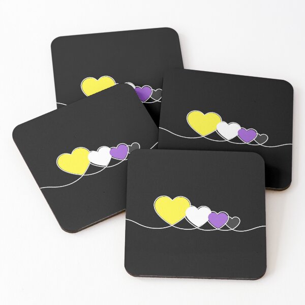 Item preview, Non Binary Hearts designed and sold by Pridish.