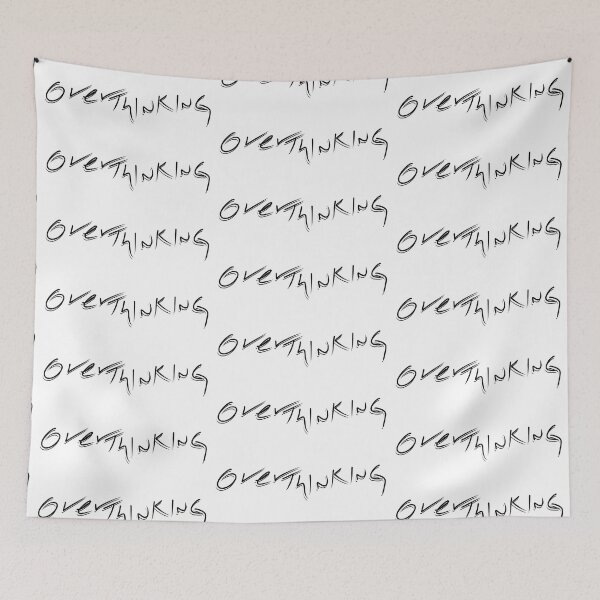 Item preview, Overthinking, handwritten funny quotes designed and sold by Meo Design.