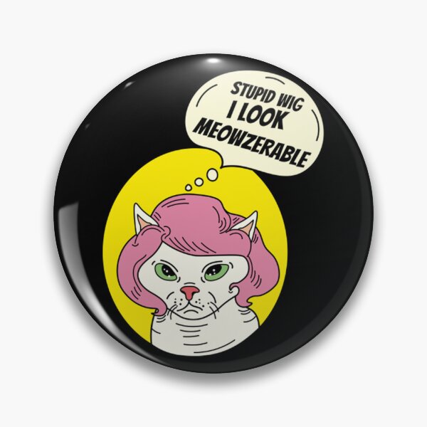 Item preview, Cat Funny Cat With Wig designed and sold by BufFord71.