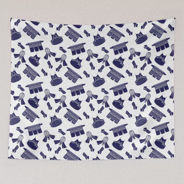Item preview, Kendo Bogu Mosaic Pattern White & Blue designed and sold by Mx3Designs.