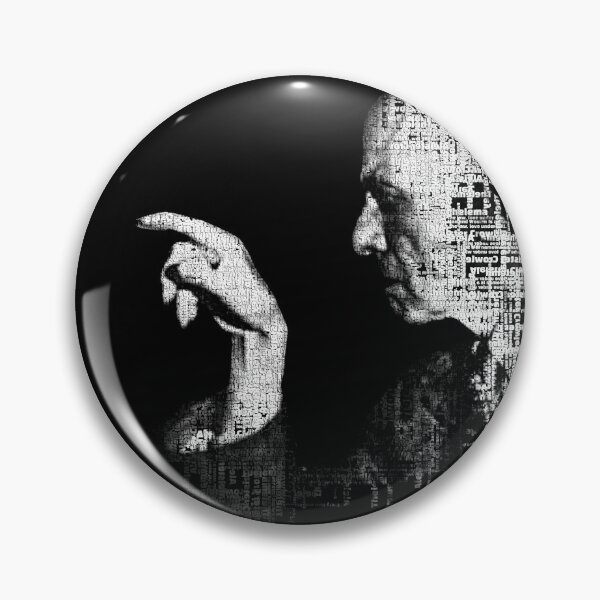 Item preview, Aleister Crowley Typographic Portrait designed and sold by ksillustrationart.