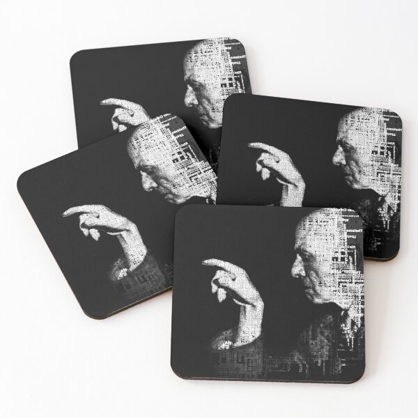 Item preview, Aleister Crowley Typographic Portrait designed and sold by ksillustrationart.