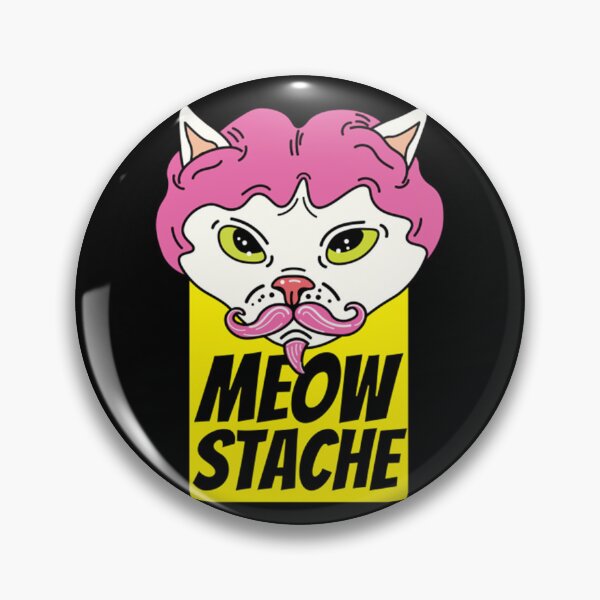 Item preview, Cat With Wig Moew Stache designed and sold by BufFord71.