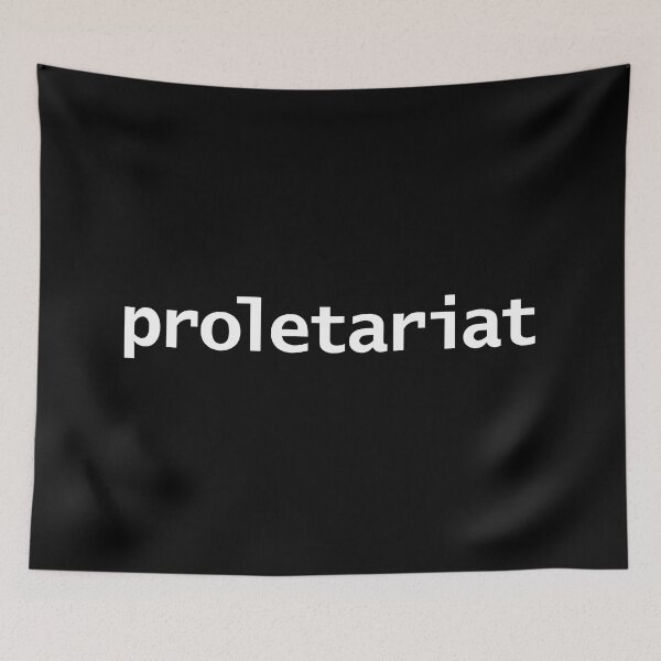 Item preview, Proletariat Typography White Text designed and sold by ellenhenry.