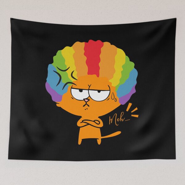 Item preview, Funny Cat With Wig Colorful designed and sold by BufFord71.