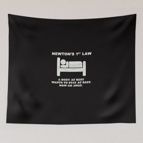 Item preview, Newton's law gift humor bed science designed and sold by Scelai.