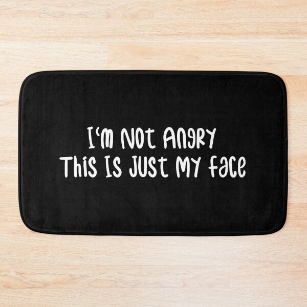 Item preview, Funny I'm Not Angry This Is Just My Face Vintage Retro designed and sold by Mer Yem.
