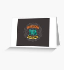 Yoga Instructor Greeting Card