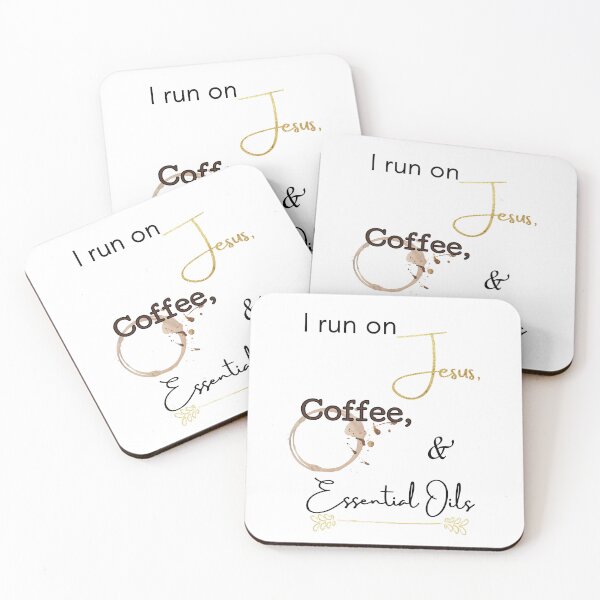 Item preview, I Run On Jesus, Coffee, and Essential Oils designed and sold by CottageNaturals.