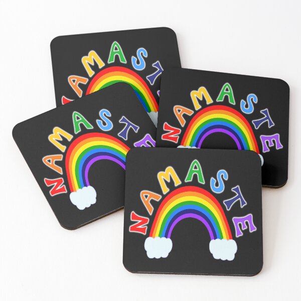 Artikelvorschau, Rainbow Pride Namaste Yoga entworfen und verkauft von Deborah Camp.