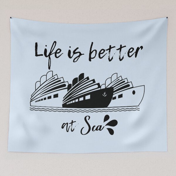 Item preview, Life Is Better At Sea designed and sold by BronikowskiART.