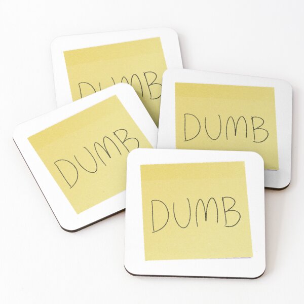 Item preview, DUMB Post-it designed and sold by magicalrenren.