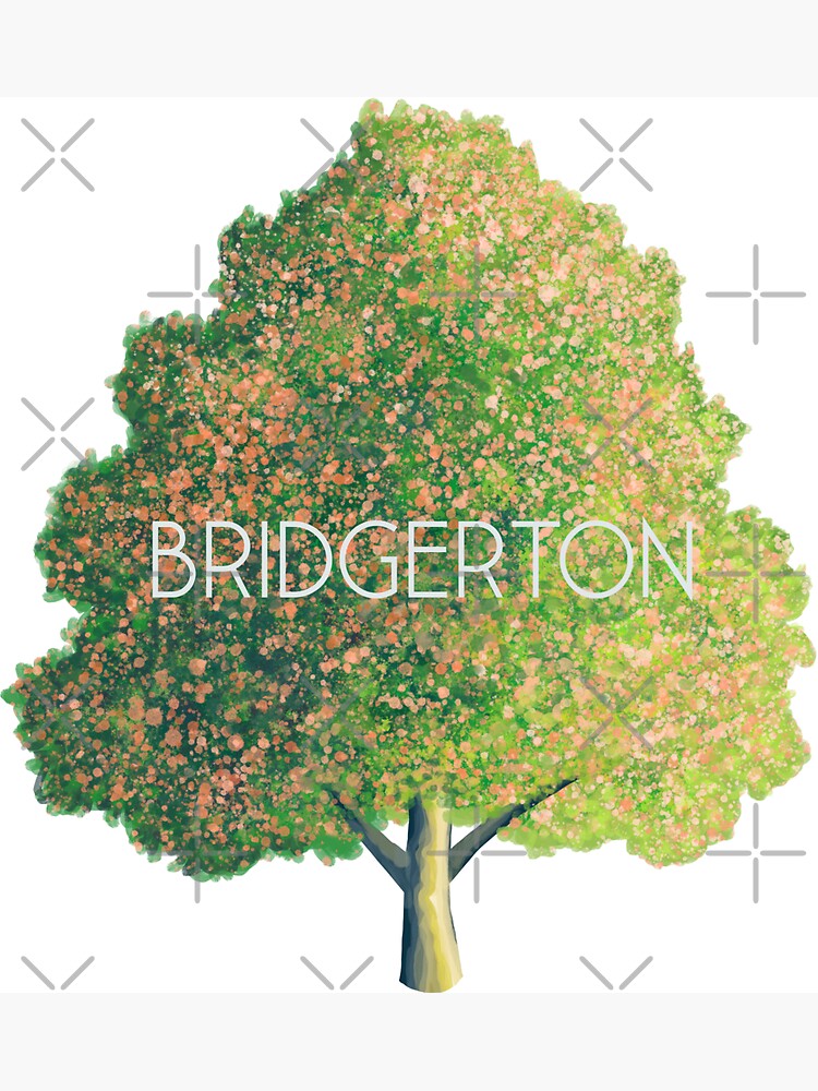 Aperçu 3 sur 3. Magnet avec l'œuvre Dessin de l'arbre de Bridgerton créée et vendue par laughingplace55.