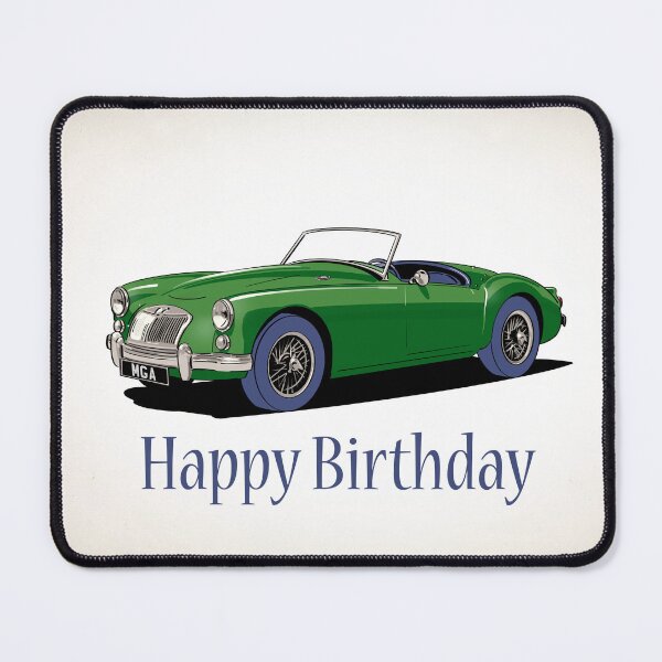Item preview, MG A green Car Birthday Card designed and sold by Webazoot Industries - Car Art.