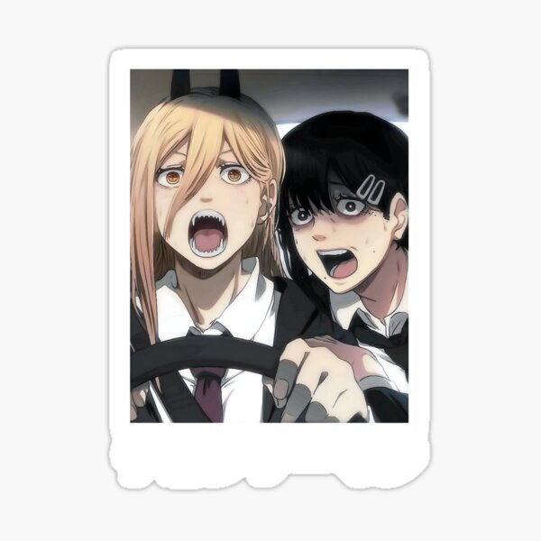 "Power & Kobeni Car Driving" Sticker by AnimeMart07 Redbubble