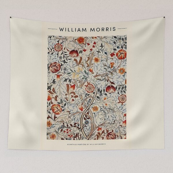 Item preview, William Morris Flower Red designed and sold by peterhary.