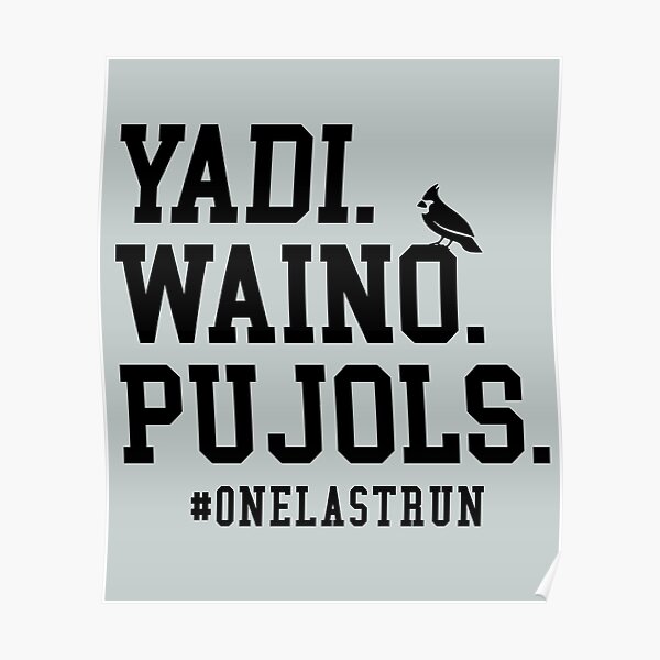 cardinal baseball shirt, best players yadi waino pujols #onelastrun dark tee