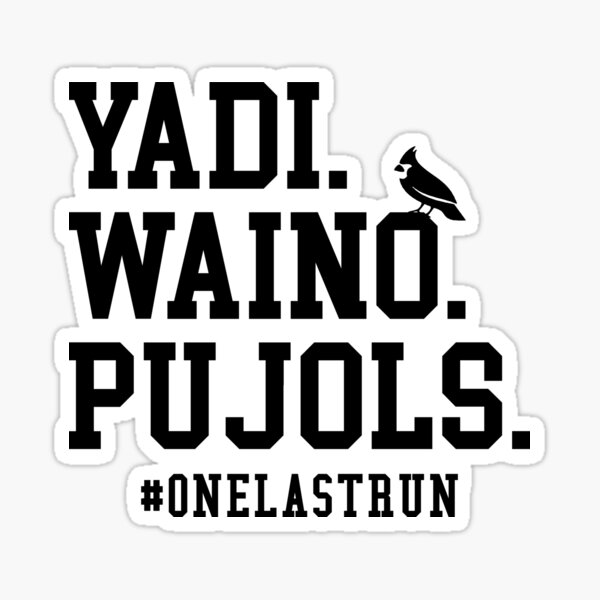 Yadi Waino Pujols #Onelastrun Baseball Softball Kids Sweatshirt