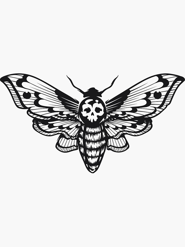 "Skull Moth" Sticker by ItsSpece Redbubble