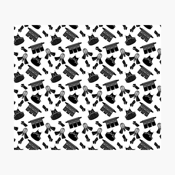 Item preview, Kendo Bogu Mosaic Pattern White & Black designed and sold by Mx3Designs.
