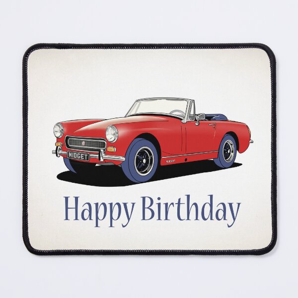 Item preview, MG Midget Car Birthday Card designed and sold by Webazoot Industries - Car Art.