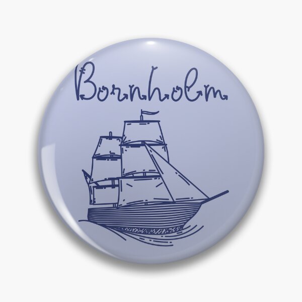 Item preview, Bornholm Baltic Sea island vacation blue sailing ship designed and sold by Denis Rösler.