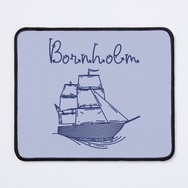 Item preview, Bornholm Baltic Sea island vacation blue sailing ship designed and sold by Denis Rösler.