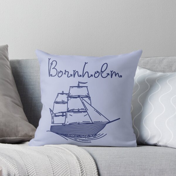 Item preview, Bornholm Baltic Sea island vacation blue sailing ship designed and sold by Denis Rösler.