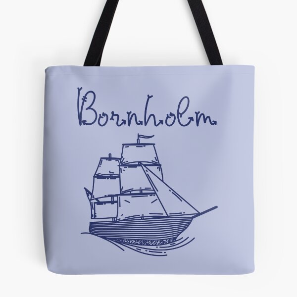Item preview, Bornholm Baltic Sea island vacation blue sailing ship designed and sold by Denis Rösler.