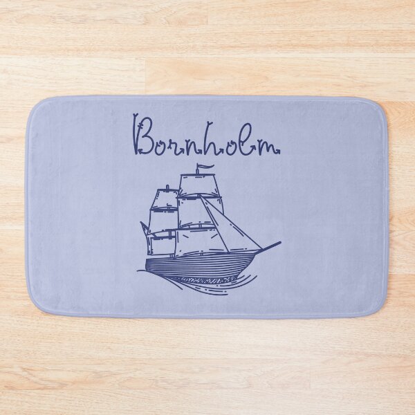 Item preview, Bornholm Baltic Sea island vacation blue sailing ship designed and sold by Denis Rösler.