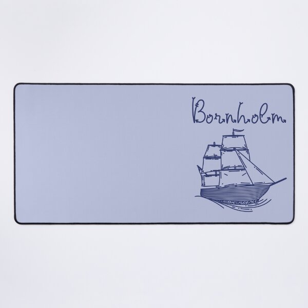 Item preview, Bornholm Baltic Sea island vacation blue sailing ship designed and sold by Denis Rösler.