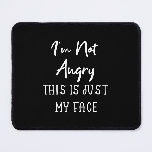 Item preview,  Funny I'm Not Angry This Is Just My Face Vintage Retro designed and sold by Mer Yem.