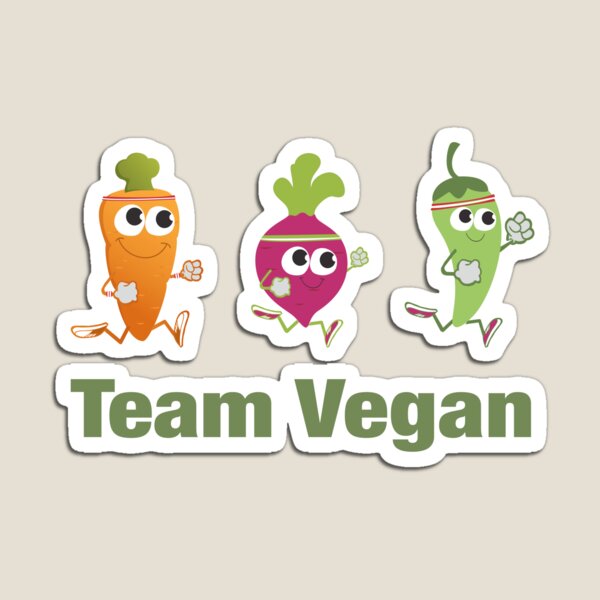 Artikelvorschau, Team Vegan Running Veggies entworfen und verkauft von Hedgie Designs.
