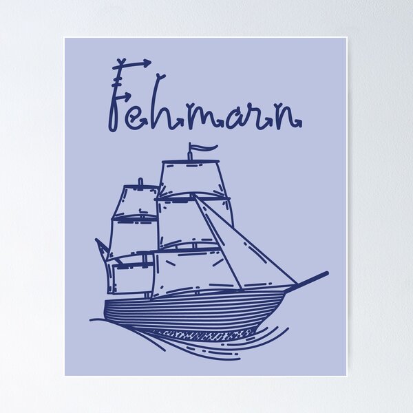 Item preview, Fehmarn Baltic Sea island vacation with blue sailing ship designed and sold by Denis Rösler.