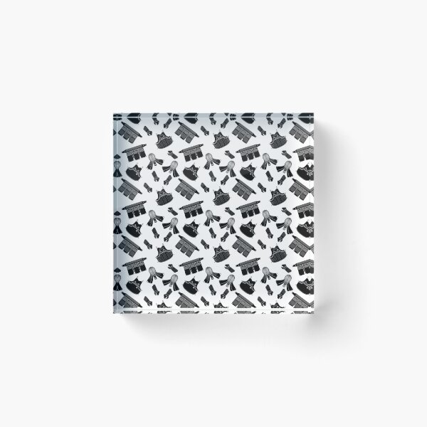 Item preview, Kendo Bogu Mosaic Pattern White & Black designed and sold by Mx3Designs.