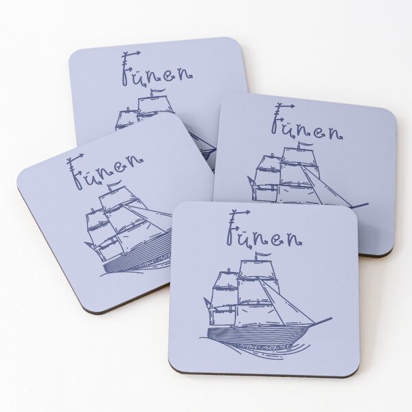 Item preview, Funen Baltic Sea island vacation with blue sailing ship designed and sold by Denis Rösler.