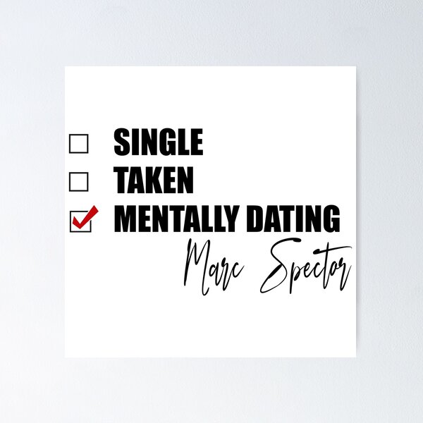 Item preview, Mentally Dating Marc Spector designed and sold by Bend-The-Trendd.