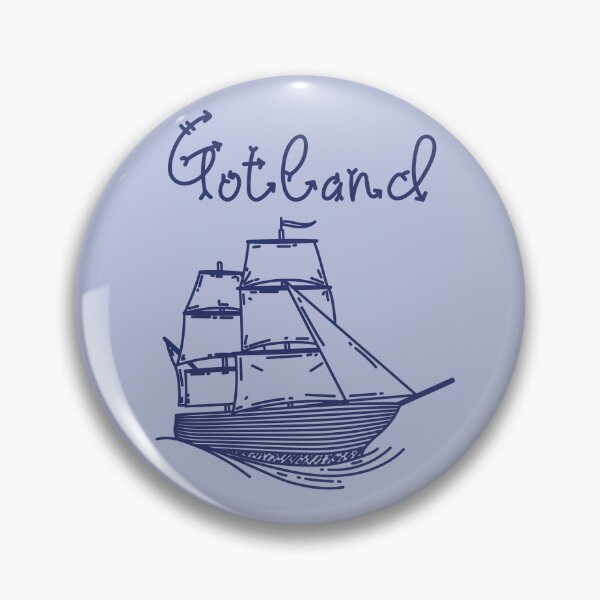 Item preview, Gotland baltic sea island vacation with blue sailing ship designed and sold by Denis Rösler.