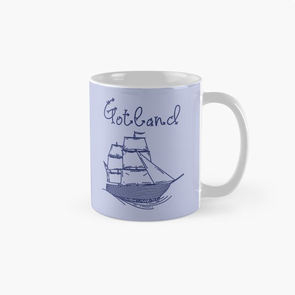 Item preview, Gotland baltic sea island vacation with blue sailing ship designed and sold by Denis Rösler.