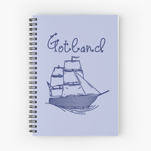 Item preview, Gotland baltic sea island vacation with blue sailing ship designed and sold by Denis Rösler.